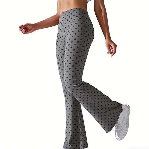 Women's slim-fit casual polka dot minimalist sports pants