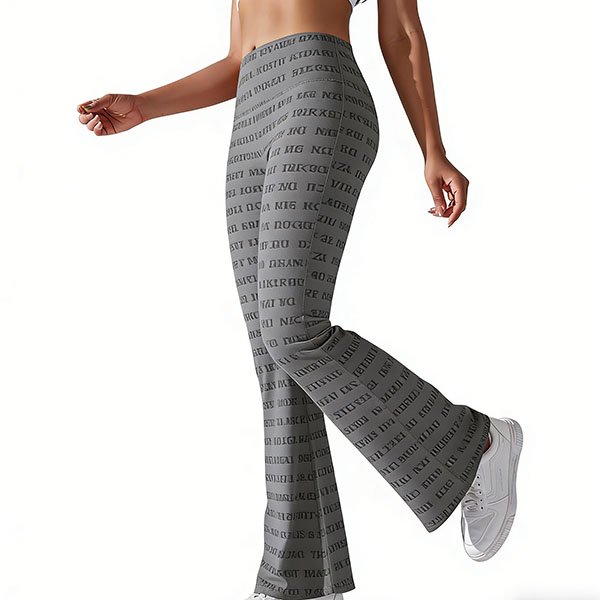 Women's slim-fit casual letter-print minimalist sports pants