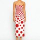 Women's off-shoulder satin polka dot dress