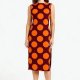 Women's sleeveless retro polka dot dress